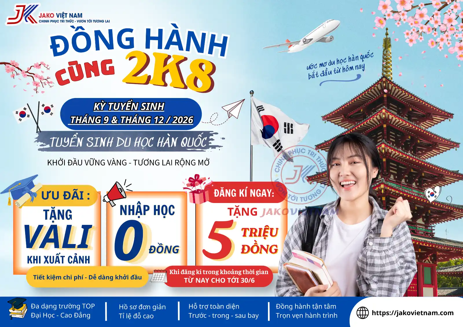 Ưu đãi đặc biệt dành riêng cho học viên 2K8 nhập học tháng 6